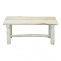 Tavolino da Esterno Stinger in teak colore legno bianco naturale.