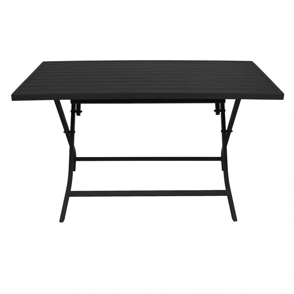 Tavolo da giardino Alabama 70x130 pieghevole bianco, design moderno | Albert Stock