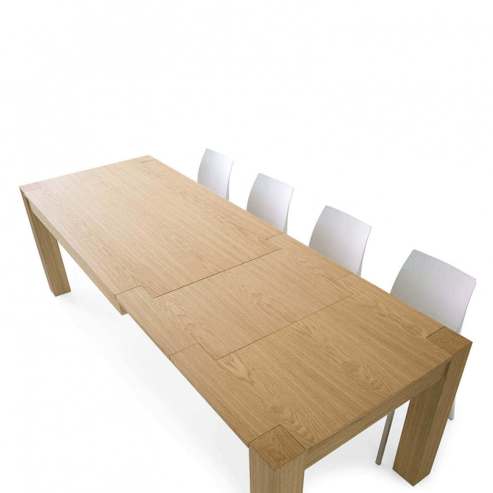 Tavolo Allungabile 90 x 140/180/220 in Rovere Naturale Spazzolato - MO805797 - foto 3