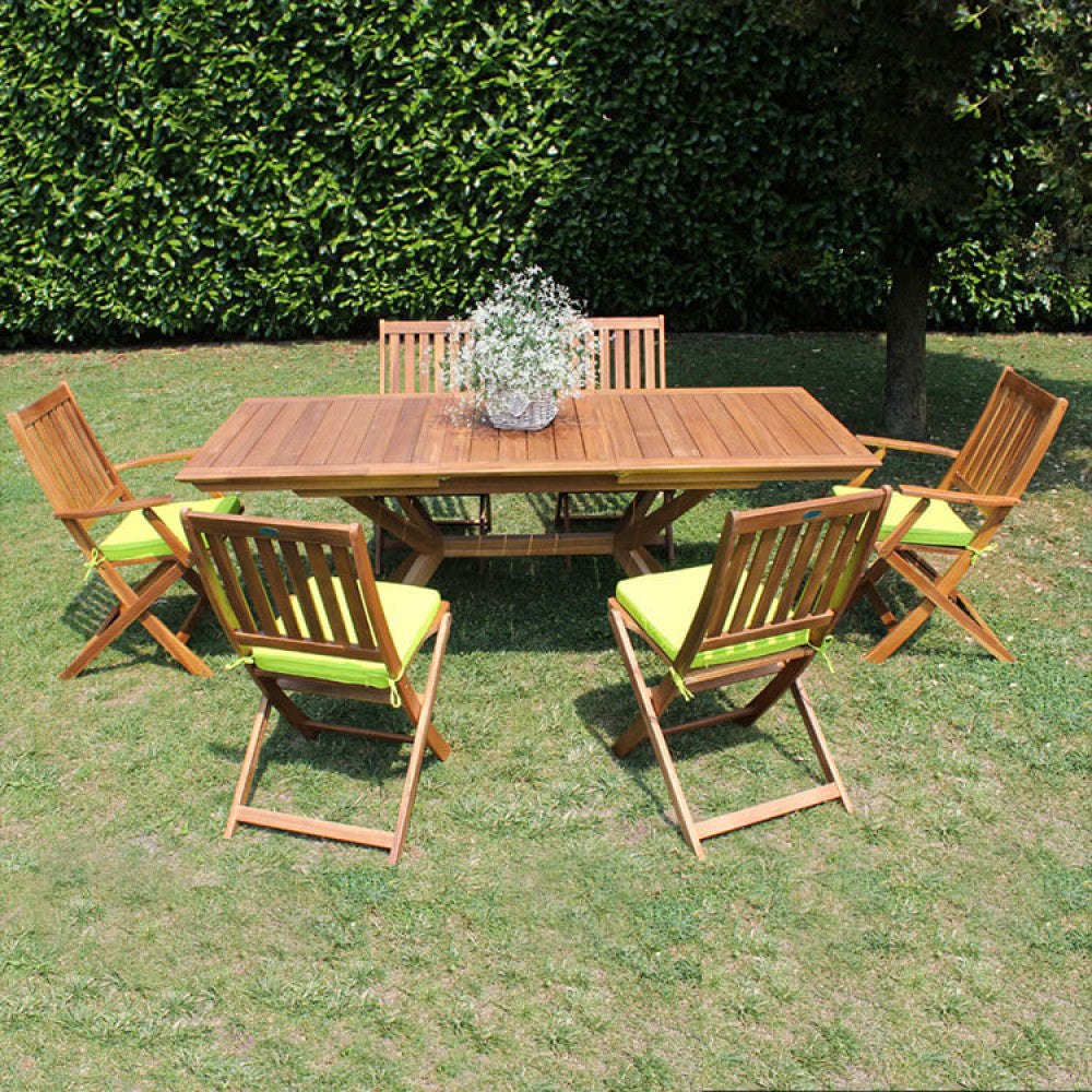 Tavolo Allungabile Bali 150/200 x 90 in Acacia - AC805303 - foto 7