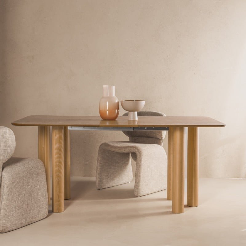 Tavolo allungabile Loaloa 140-200 cm rovere naturale - NN-LOA-FUR-DINTAB-OAK-559 - foto 2