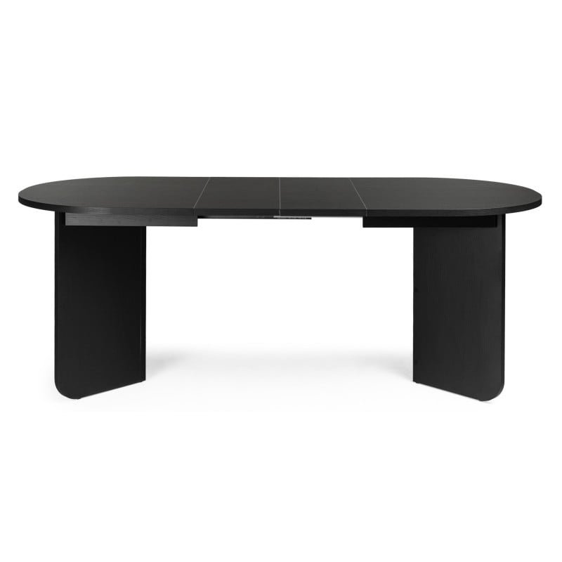 Tavolo allungabile Maut 140-200 cm nero ovale - NN-MAU-FUR-DINTAB-BLA-575 - foto 2