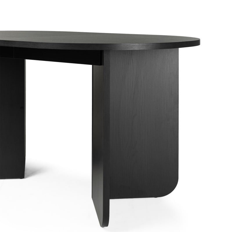 Tavolo allungabile Maut 140-200 cm nero ovale - NN-MAU-FUR-DINTAB-BLA-575 - foto 4