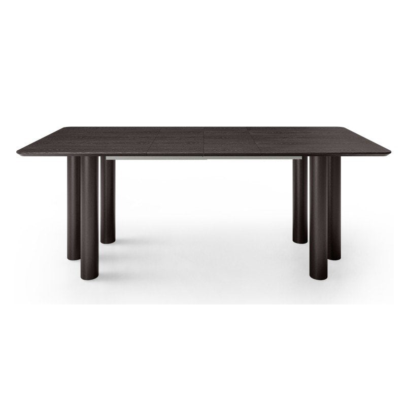 Tavolo allungabile Oal 140-200 cm rovere nero e faggio - NN-OAL-FUR-DINTAB-BLA-660