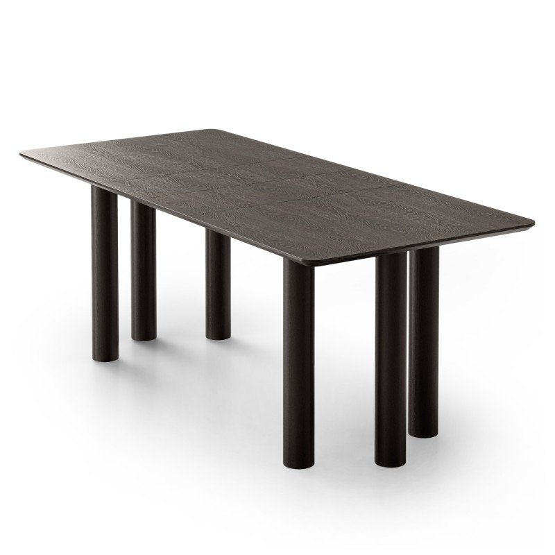 Tavolo allungabile Oal 140-200 cm rovere nero e faggio - NN-OAL-FUR-DINTAB-BLA-660 - foto 3