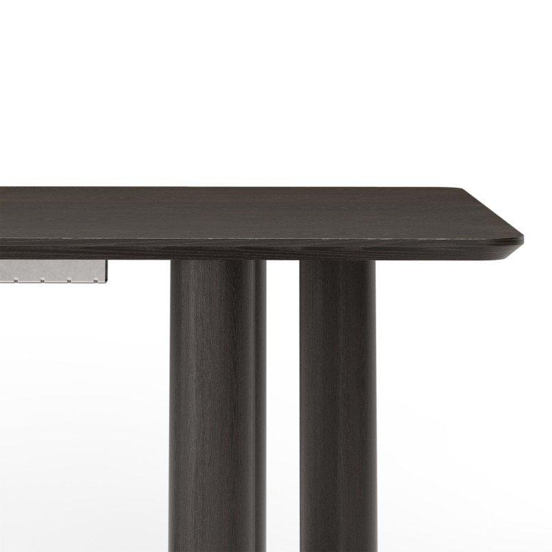 Tavolo allungabile Oal 140-200 cm rovere nero e faggio - NN-OAL-FUR-DINTAB-BLA-660 - foto 5