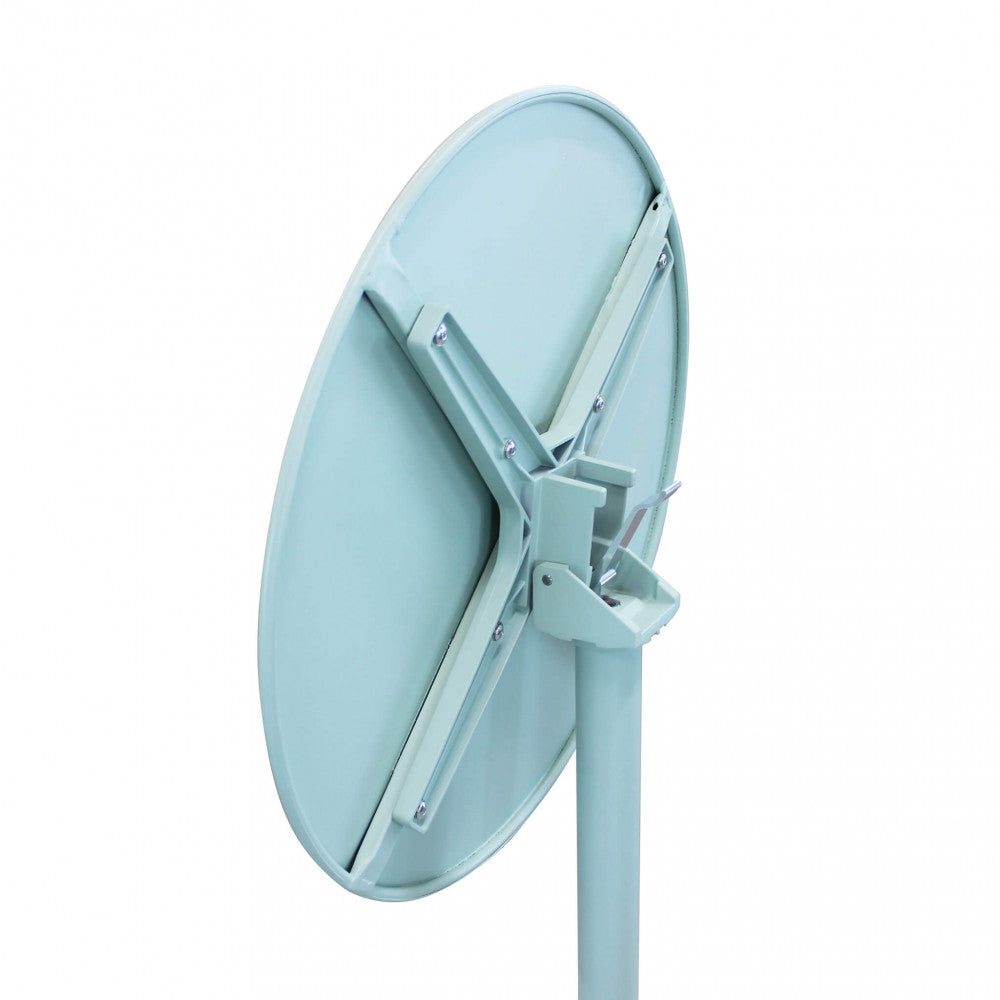 Tavolo Vega alto in acciaio verde con trattamento antiruggine e UV | Albert Stock