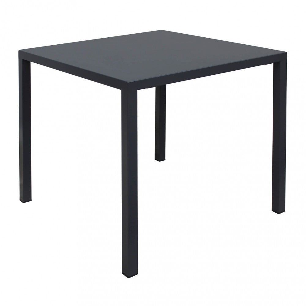 Tavolo autolivellante 80x80 cm antracite in acciaio verniciato a polvere