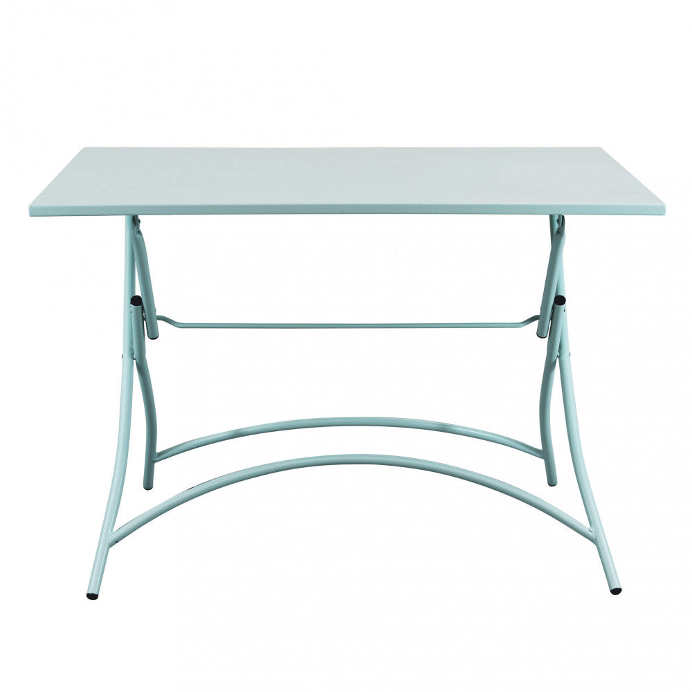 Tavolo da giardino Bristol 110x70 pieghevole verde, design moderno | Albert Stock