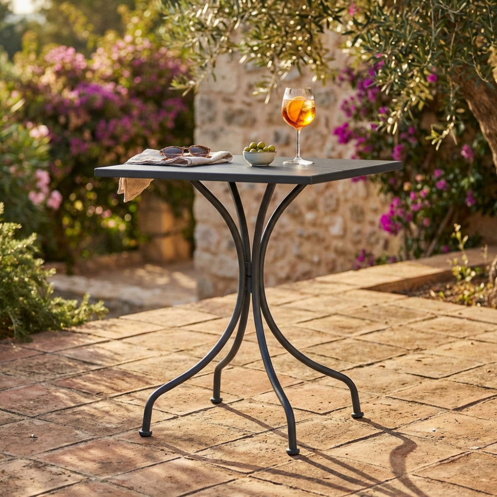 Tavolo Bristol 60 x 60 in Metallo Grigio Scuro - FE802581-GREY