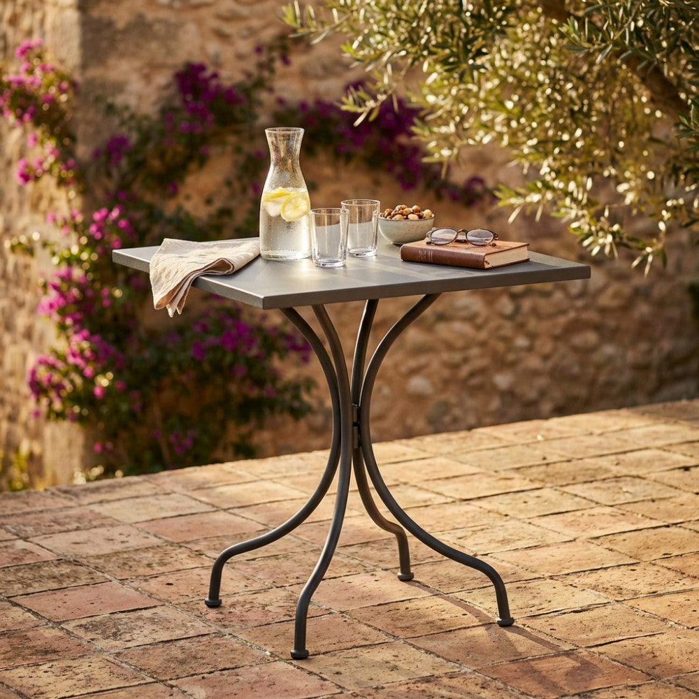 Tavolo Bristol 60 x 60 in Metallo Grigio Scuro - FE802581-GREY - foto 2