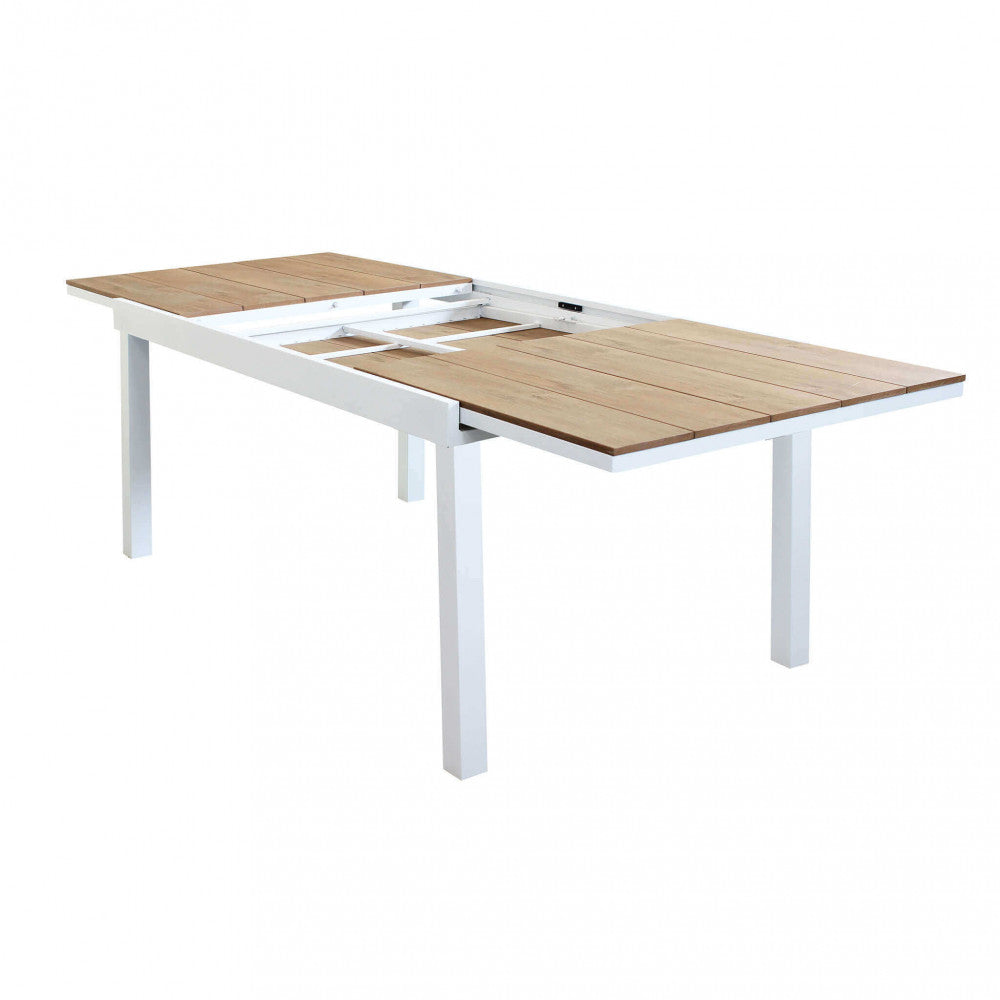 Cosma Tavolo Allungabile con Piano a Doghe Effetto Teak