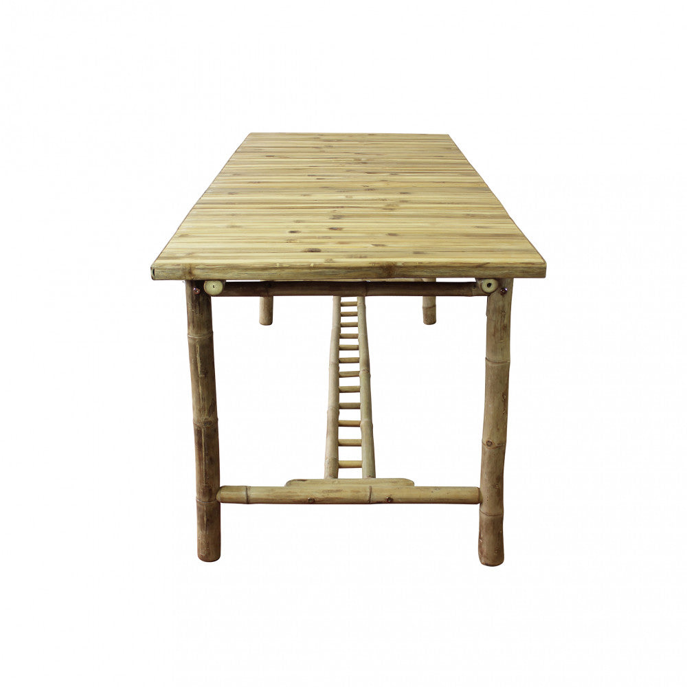 Tavolo da giardino Cuba Libre 200x80 cm in legno di bamboo.