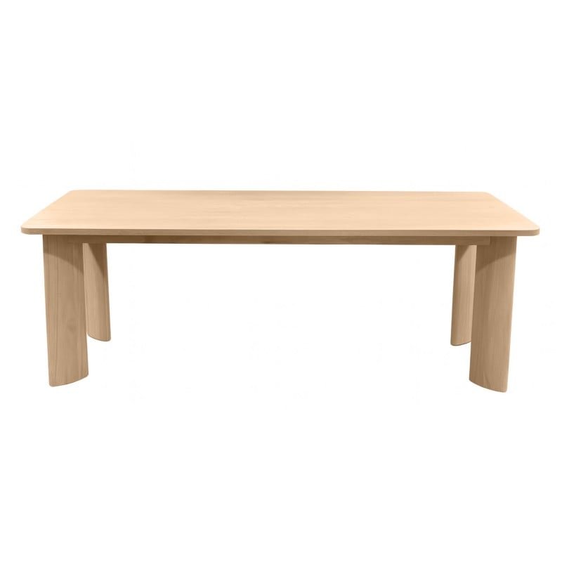Tavolo da pranzo Indo 220 cm frassino bianco crema - NN-IND-FUR-DINTAB-NATWOO-510