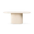 Tavolo da pranzo ovale Momas 180 cm beige chiaro lucido - NN-MOM-FUR-DINTAB-LIGBEI-444