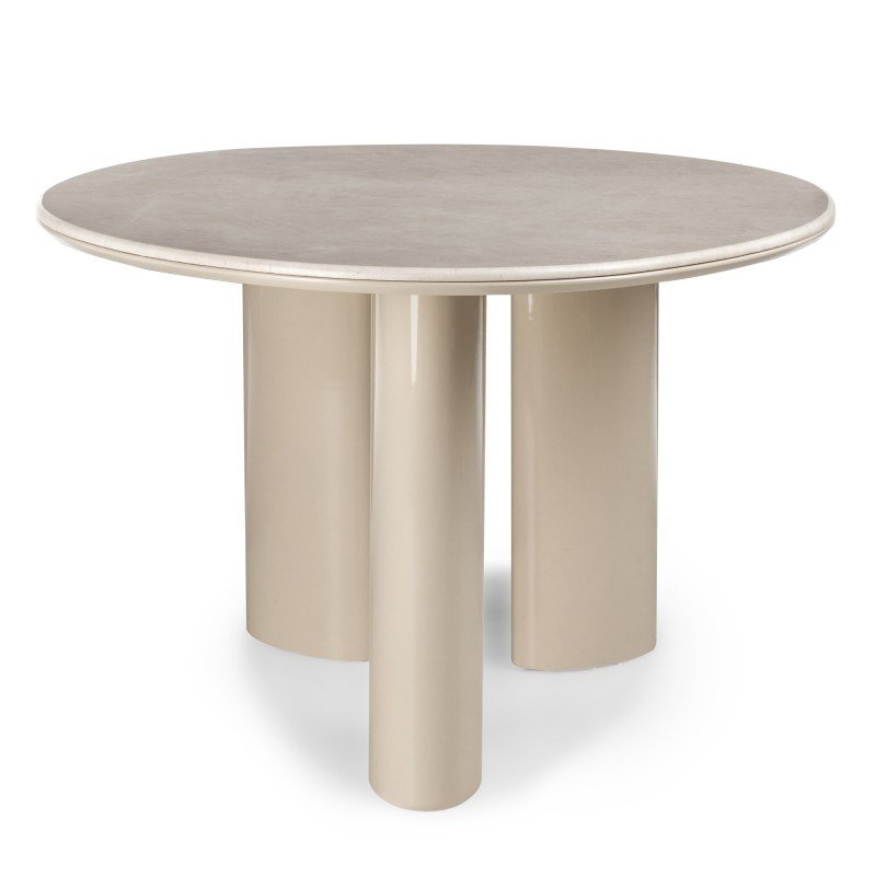 Tavolo da pranzo Riona 160 cm con piano in marmo e base beige - NN-RIO-FUR-DINTAB-LIGBEI-440 - foto 4