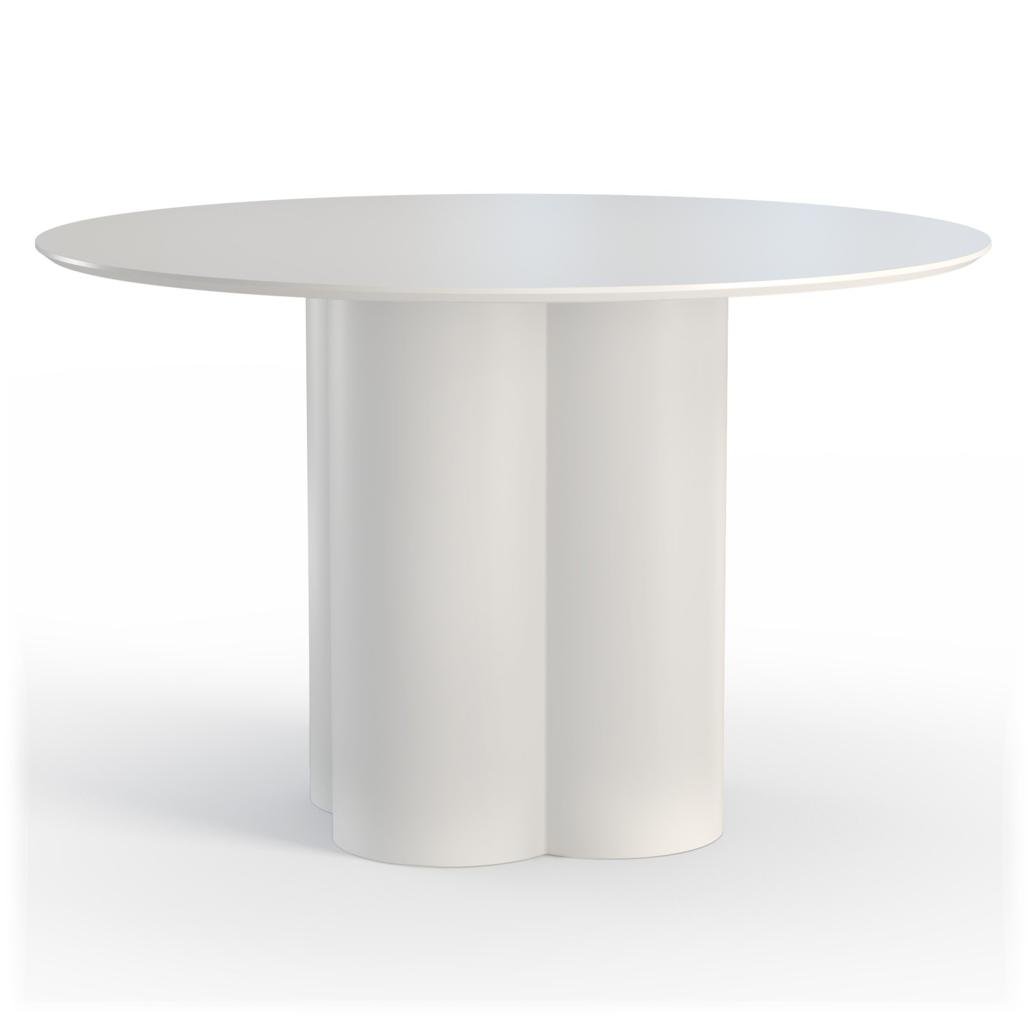 Tavolo da pranzo rotondo Colona 120 cm grigio beige - NN-COL-FUR-DINTAB-LIGGRE-144