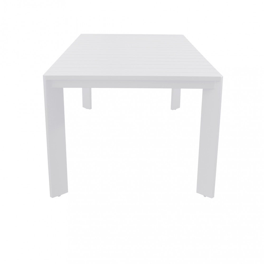Tavolo per esterno allungabile in bianco