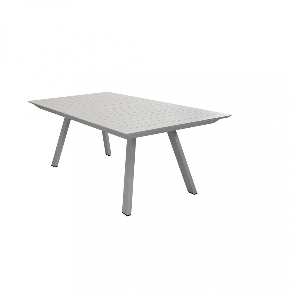 Tavolo per esterni Zante esteso, con design rettangolare moderno, che mostra la sua ampia superficie per cene e pranzi all'aperto | Albert Stock