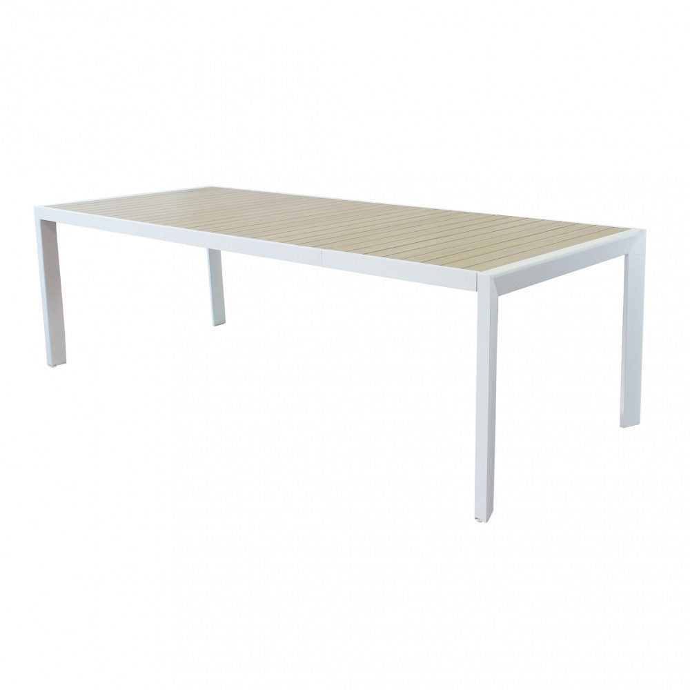 Tavolo per esterno allungabile bianco 10 posti
