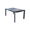 Tavolo allungabile da esterno Portland in alluminio e gres, lunghezza variabile da 175 a 235 cm.