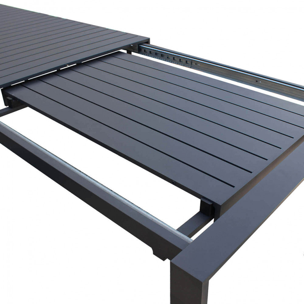 Tavolo da giardino Houston allungabile colore antracite, design moderno  | Albert Stock