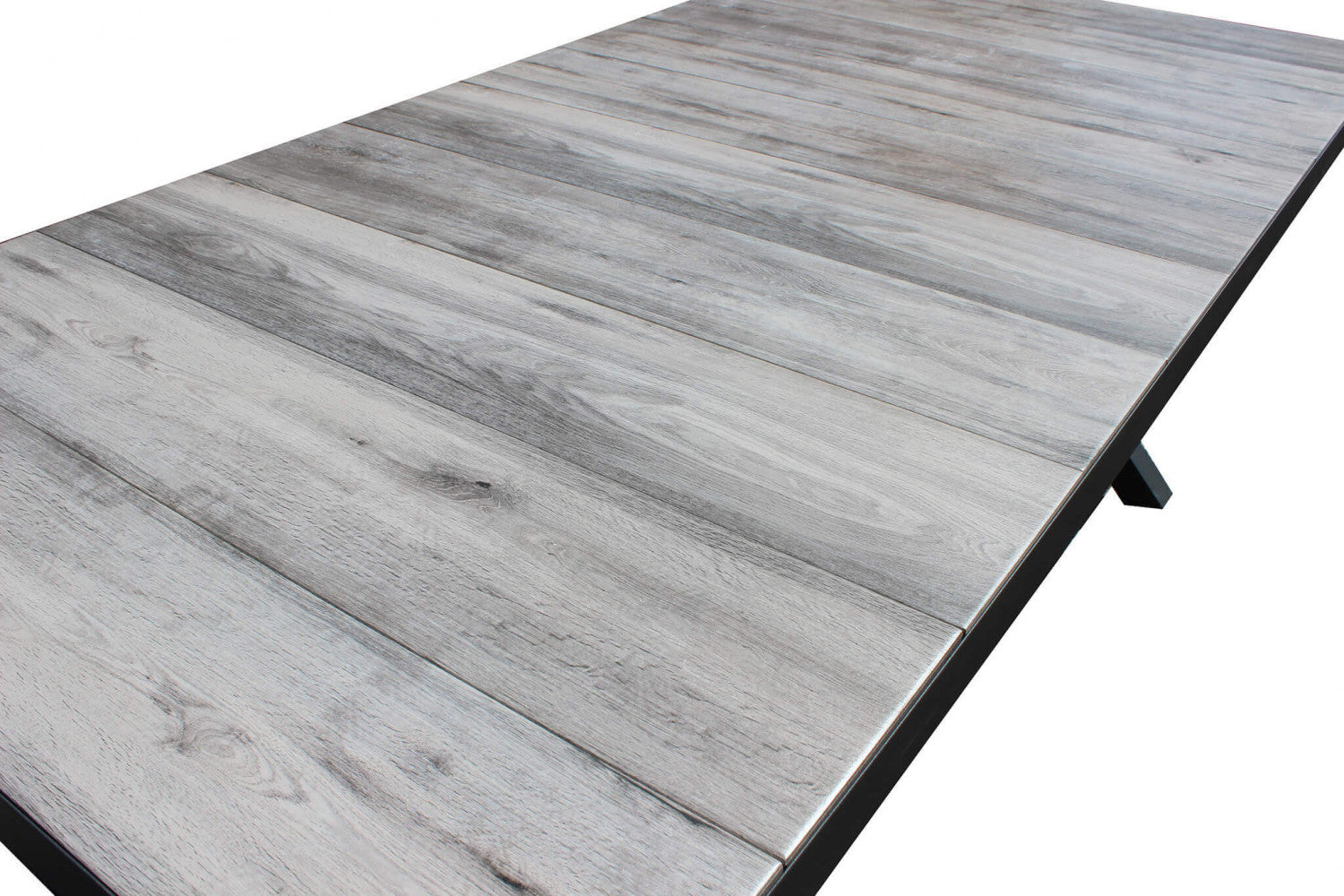 Tavolo da giardino Mackay 200x100 fisso antracite, design elegante Panoramica | Albert Stock