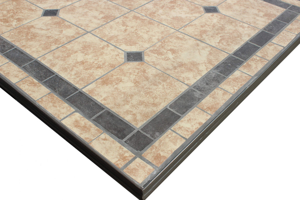 Dettaglio piano base in ferro verniciato antracite del tavolo Nereo rettangolare | Albert Stock