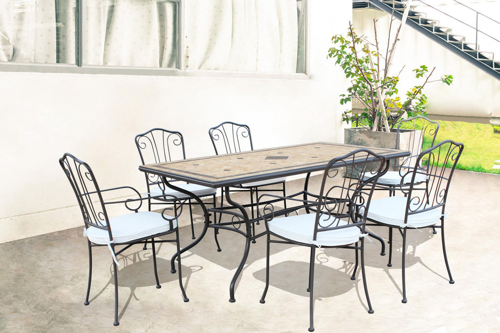 Dettaglio base in ferro verniciato antracite del tavolo Nereo rettangolare | Albert Stock