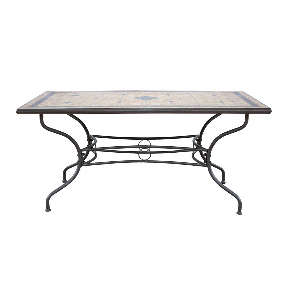 Tavolo da giardino Nereo rettangolare 160x90 cm taupe | Albert Stock