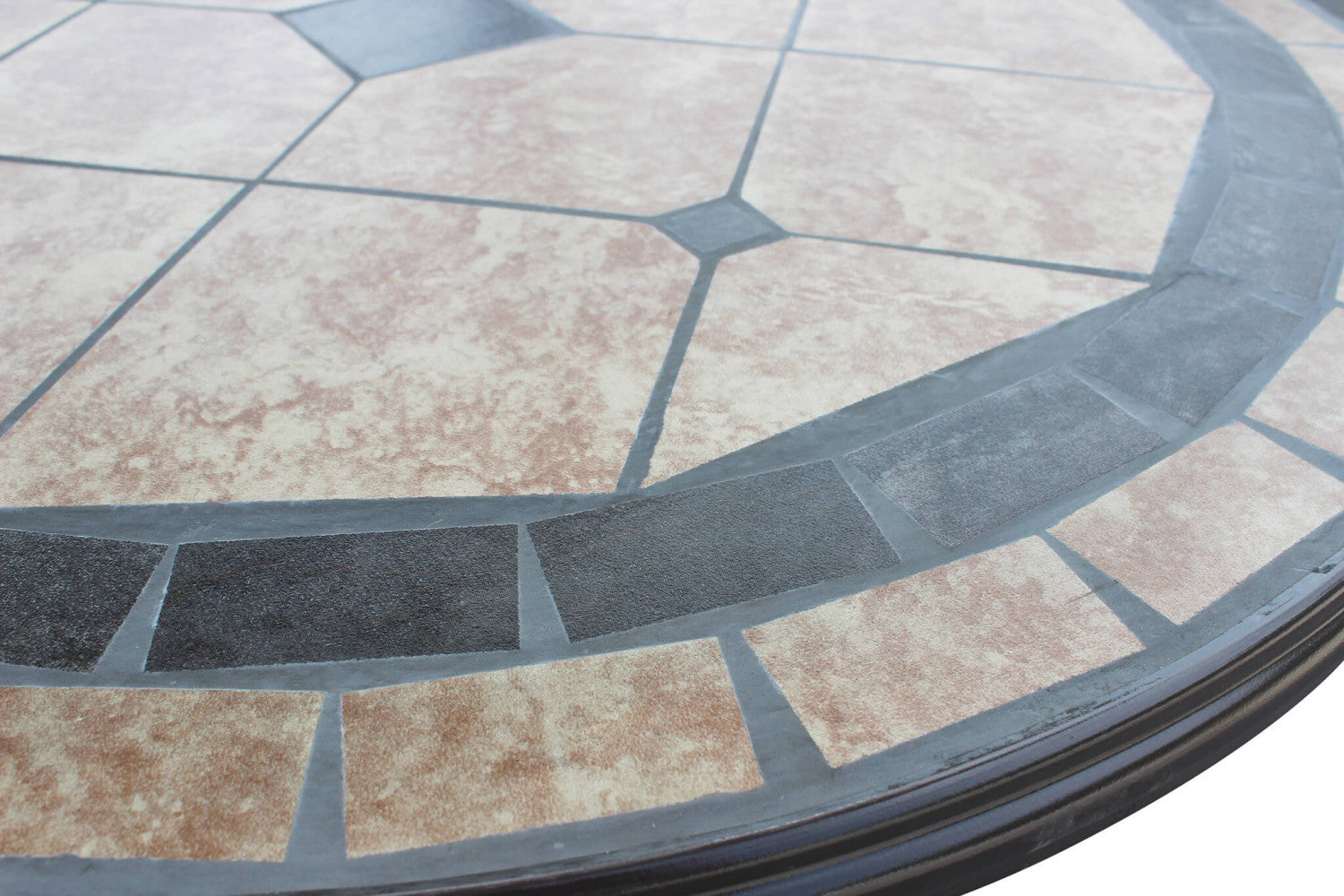 Dettaglio Piano Tavolo da giardino Nereo Ø 90 cm rotondo taupe | Albert Stock