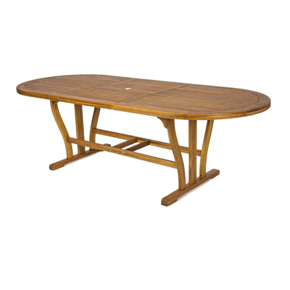 Cosma Tavolo Ovale con Top a Doghe