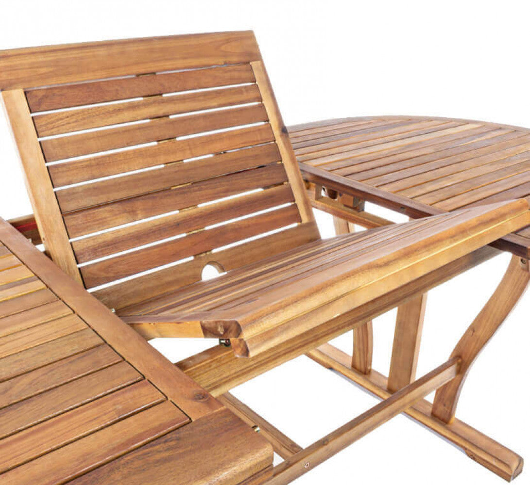 Cosma Tavolo Ovale con Top a Doghe