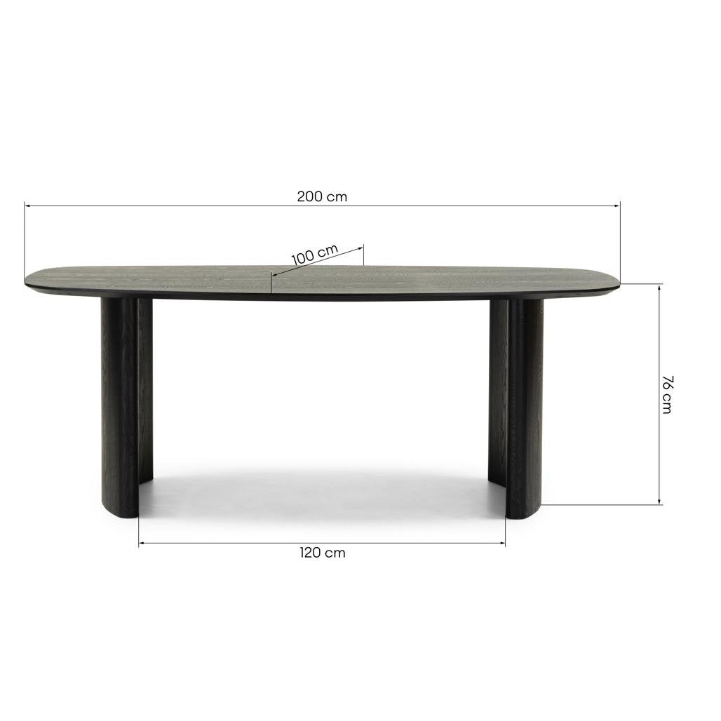 Tavolo ovale Maris 200 cm impiallacciato frassino - NN-MAR-FUR-DINTAB-DARWOO-299 - foto 4