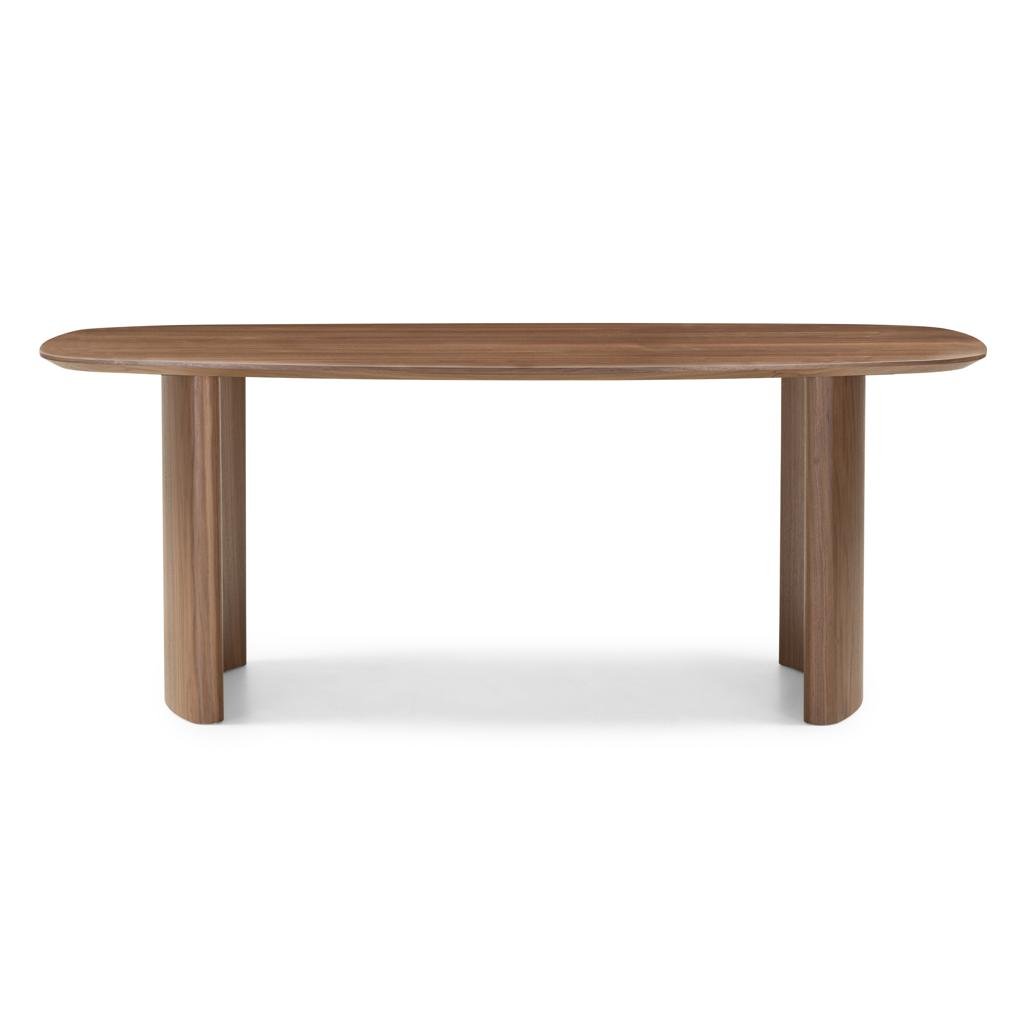 Tavolo ovale Maris 200 cm impiallacciato noce - NN-MAR-FUR-DINTAB-WAL-298