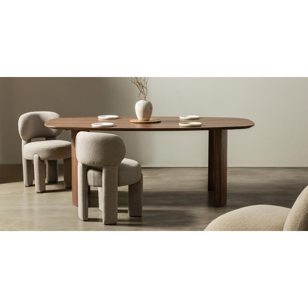 Tavolo ovale Maris 200 cm impiallacciato noce - NN-MAR-FUR-DINTAB-WAL-298 - foto 5