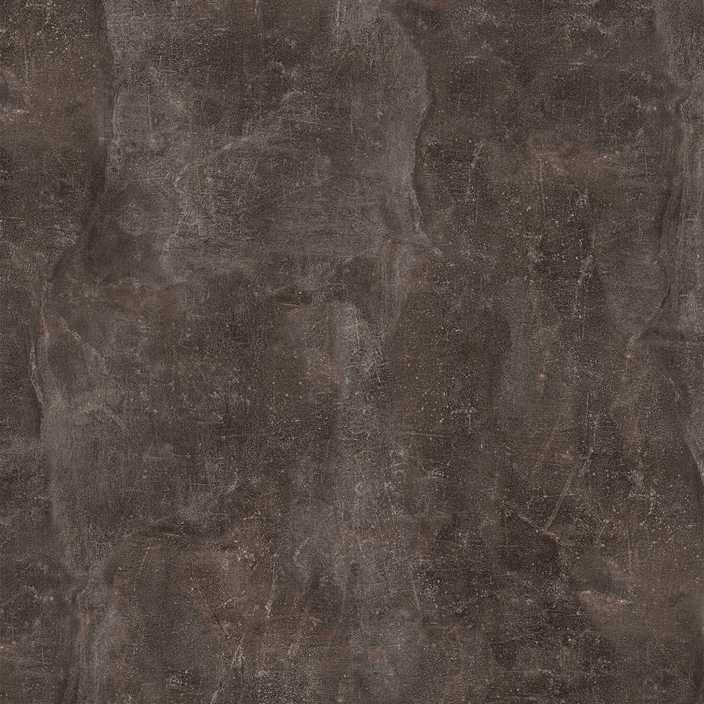 Texture ravvicinata del truciolare bilaminato grigio scuro effetto cemento, che mostra i dettagli materici.