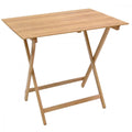 Tavolo da giardino Pic-Nic 60x80 cm in legno di faggio color naturale, ideale per esterni | Albert Stock