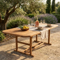 Tavolo Rettangolare Allungabile Double 180/240 x 100 in Acacia - AC805081-DB