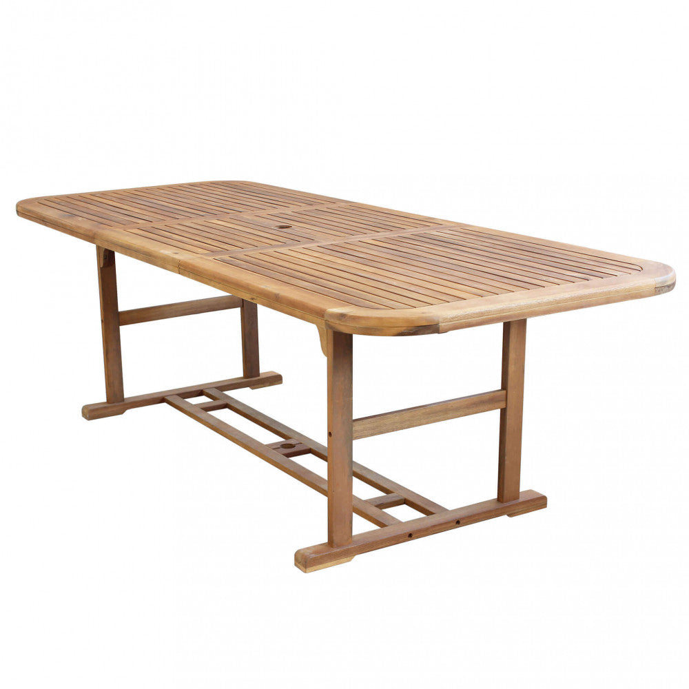 Tavolo Rettangolare Allungabile Double 180/240 x 100 in Acacia - AC805081-DB - foto 3