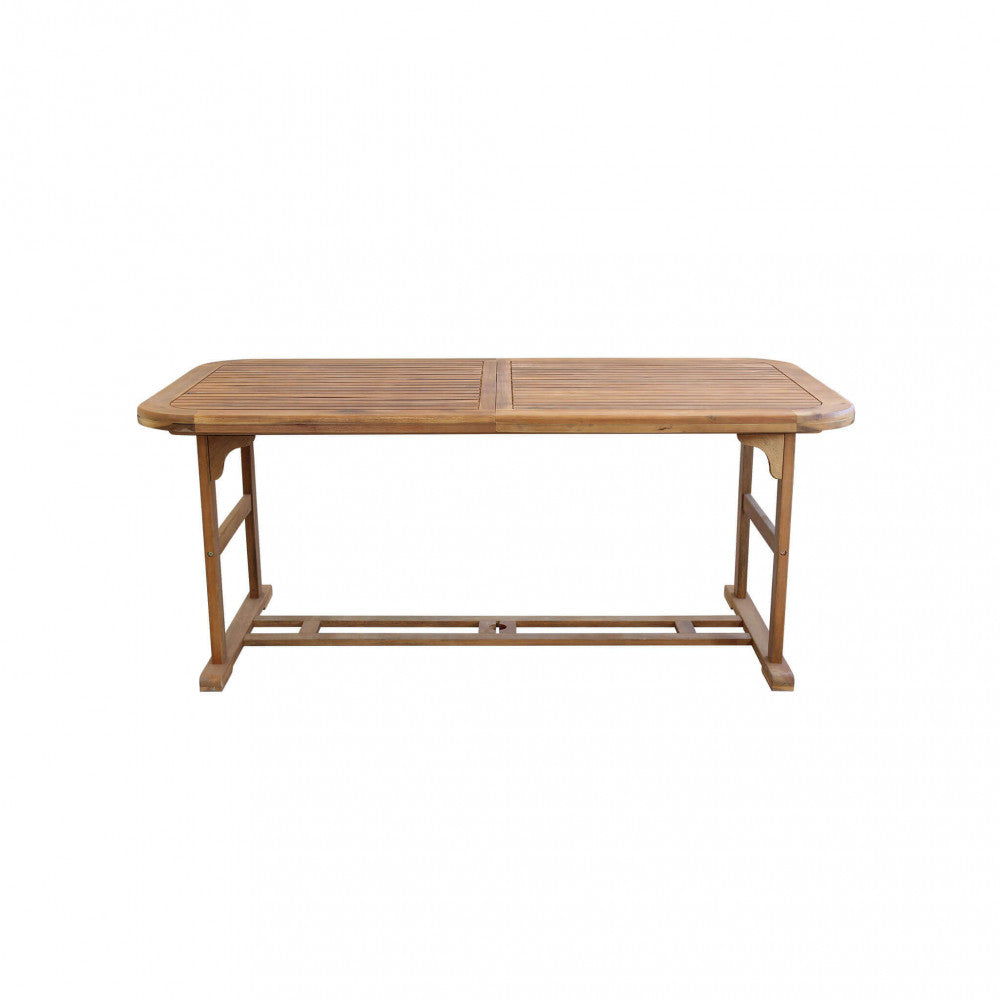 Tavolo Rettangolare Allungabile Double 180/240 x 100 in Acacia - AC805081-DB - foto 8