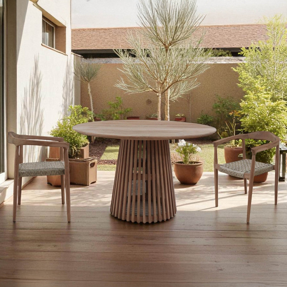 Tavolo Rotondo Pittsburgh Ø 120 in Teak - TE804322 - foto 2