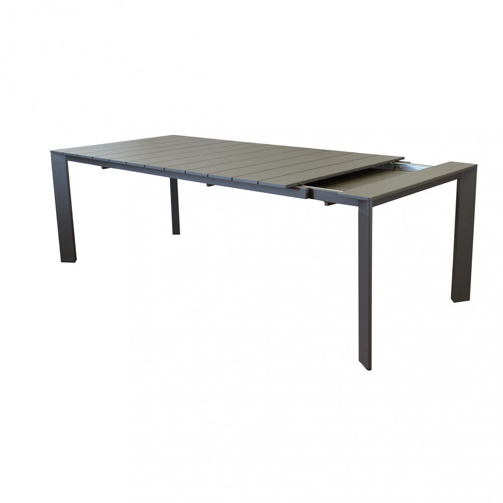 Tavolo allungabile da esterno Sacramento taupe in alluminio