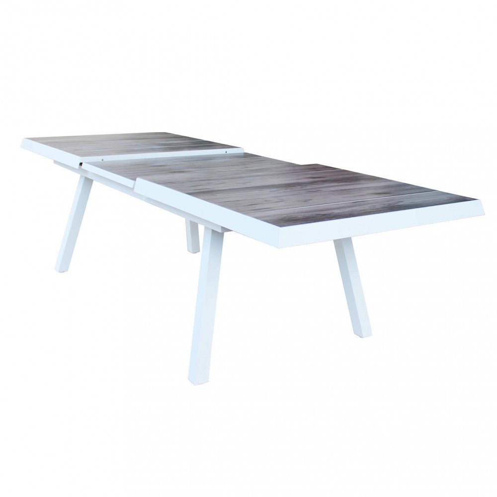 Tavolo Seattle 205/265x105 completamente esteso, ideale per cene in giardino | Albert Stock