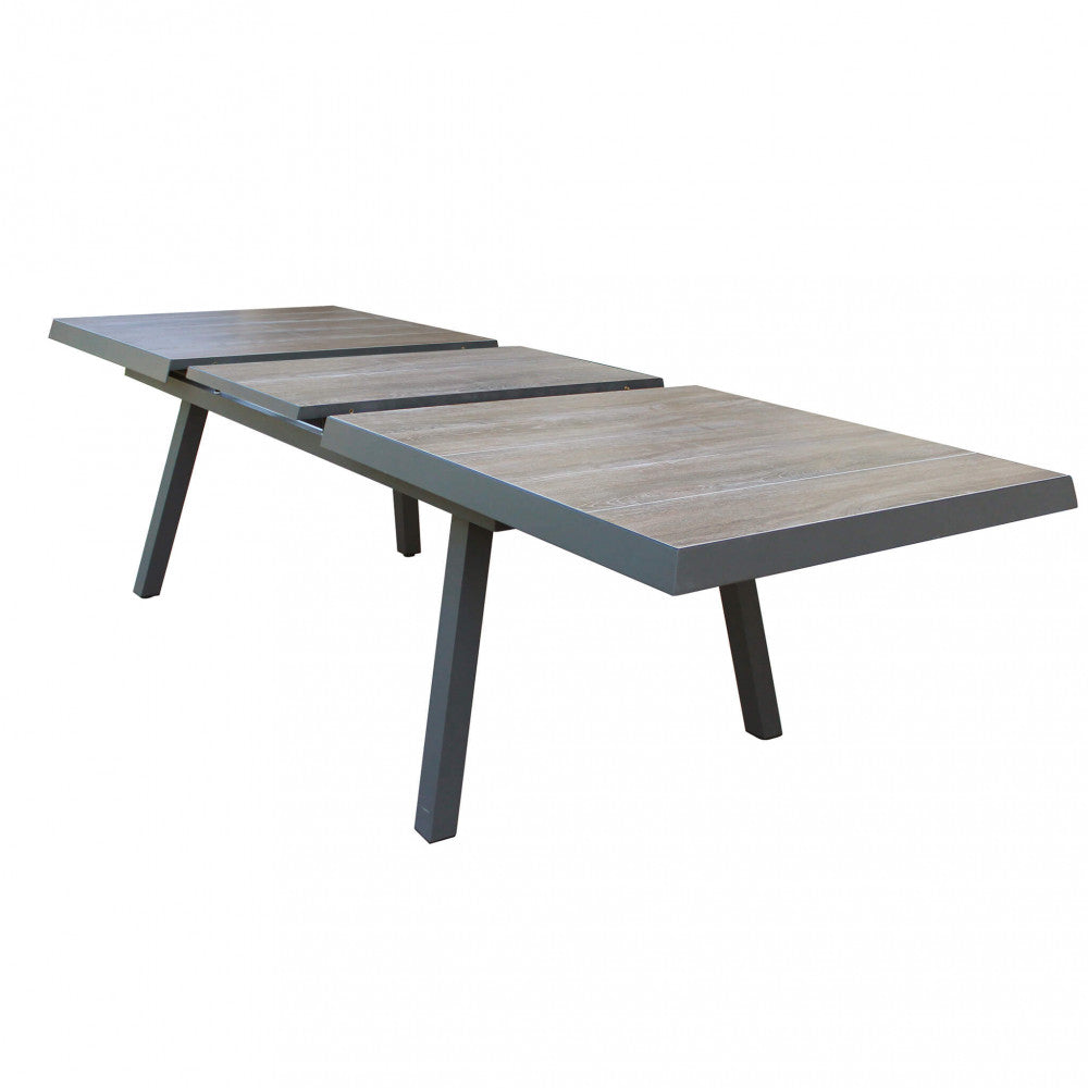 Tavolo Seattle 205/265x105 completamente esteso per grandi cene all'aperto | Albert Stock
