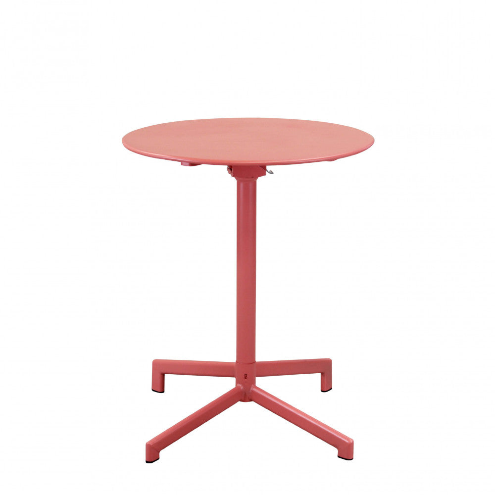 Tavolo da giardino Vega tondo Ø 60 cm rosso corallo | Albert Stock