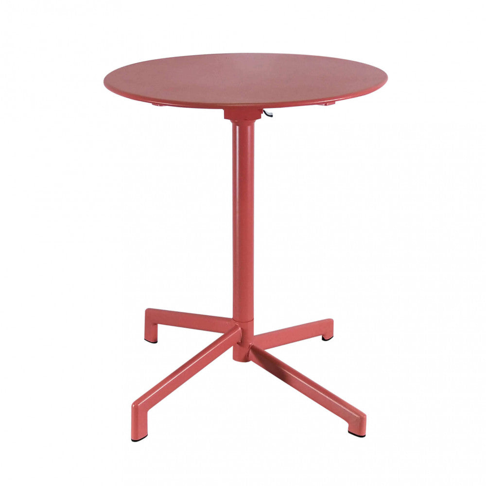 Tavolo da giardino Vega tondo Ø 60 cm rosso corallo | Albert Stock