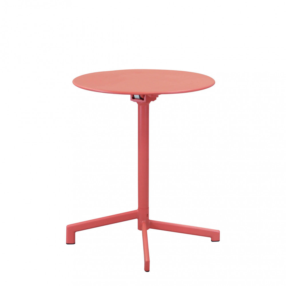 Tavolo da giardino Vega tondo Ø 60 cm rosso corallo | Albert Stock
