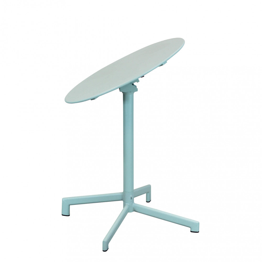 Tavolo da giardino Vega tondo Ø 60 cm verde menta inclinato | Albert Stock