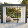Tenda da Interno Grigio Scuro per Pergola Bioclimatica Lato 3 m - GA802191-DGRE